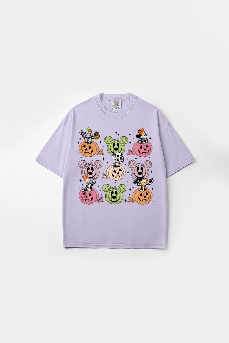 Comfort Colors Graphic Tee, Halloween Pumkin & Frieds