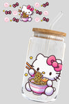 Libbey Glass Cup, Kitty Ramen